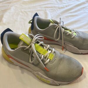 Puma Men’s Gray and Neon Athletic Shoes